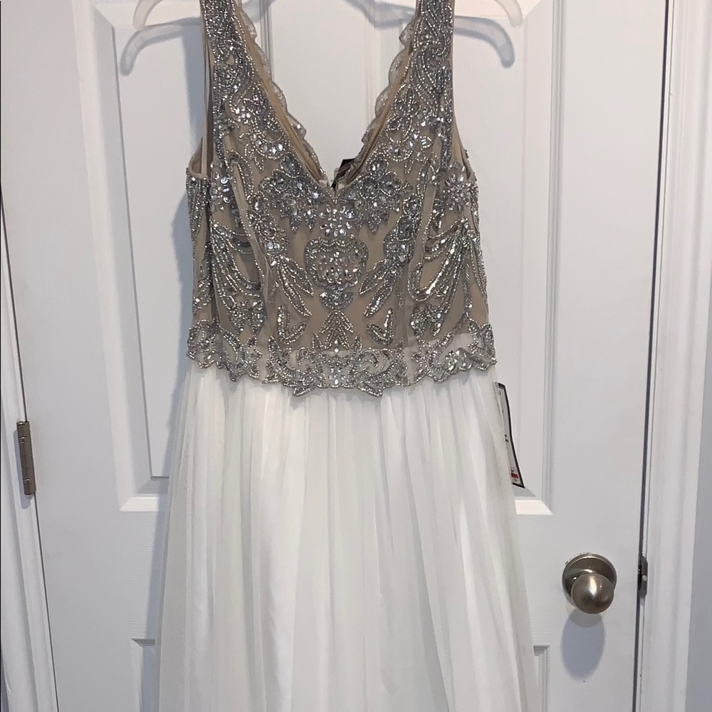 Beautiful white beaded gown